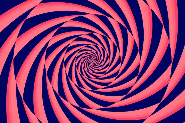 Fundo de círculo espiral de desenho plano