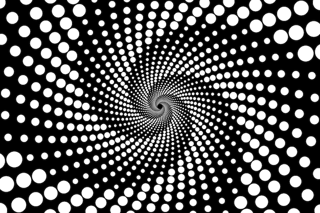 Fundo de círculo espiral de desenho plano