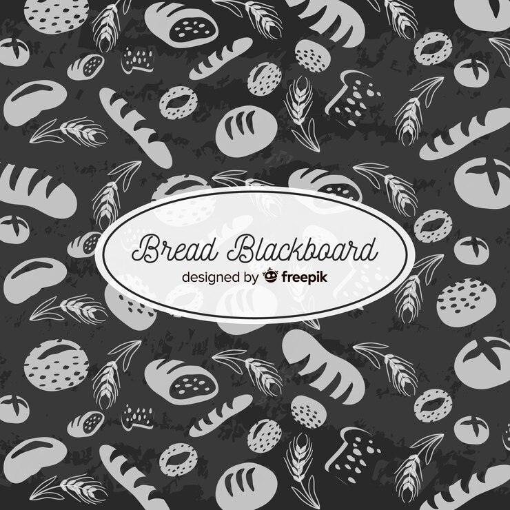 Vetor grátis fundo de comida de quadro-negro