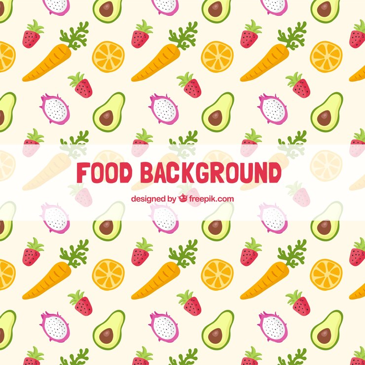Vetor grátis fundo de comida