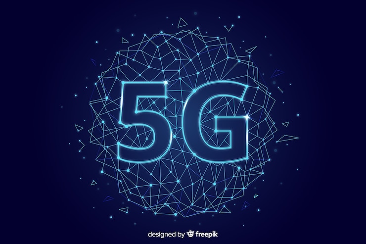 Vetor grátis fundo de conceito moderno 5g