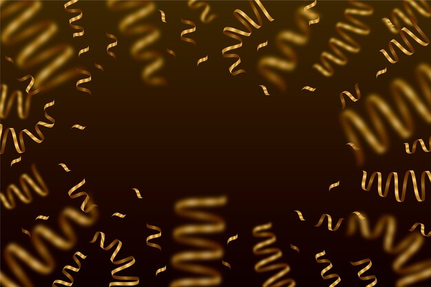 Fundo de confete dourado
