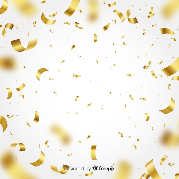 Fundo de confete dourado