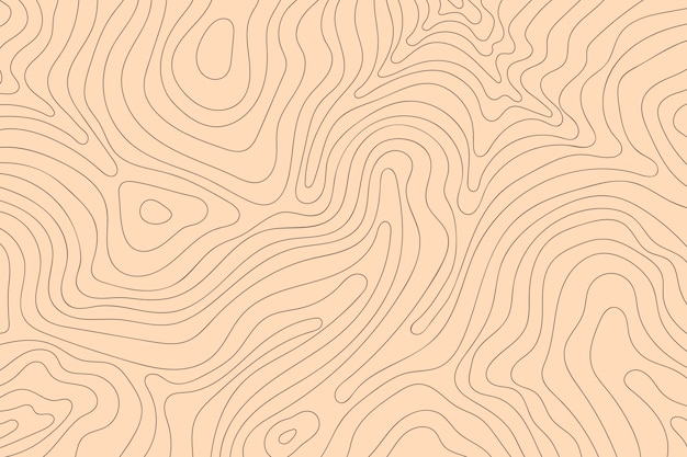 Fundo de contorno abstrato desenhado à mão