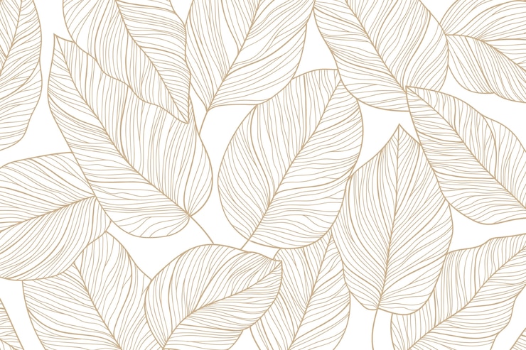 Vetor grátis fundo de contorno floral desenhado à mão