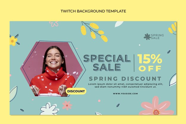 Fundo de contração de primavera plana