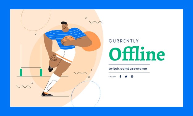 Fundo de contração do jogo de rugby