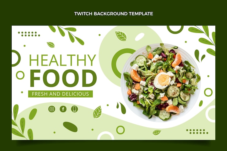 Vetor grátis fundo de contração muscular de alimentos saudáveis de design plano