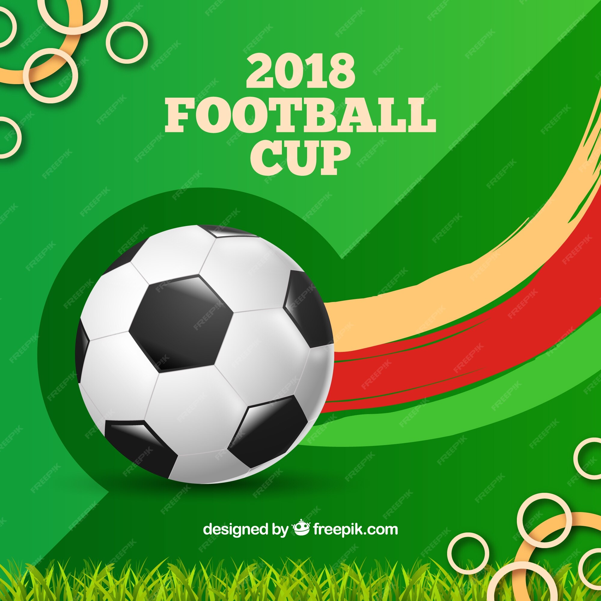 Fundo de copa do mundo de futebol com bola