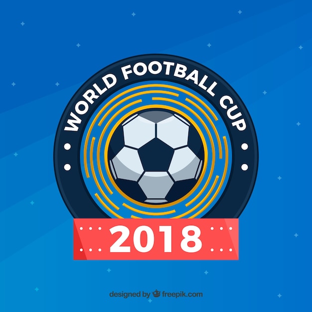 Fundo de copa do mundo de futebol com bola