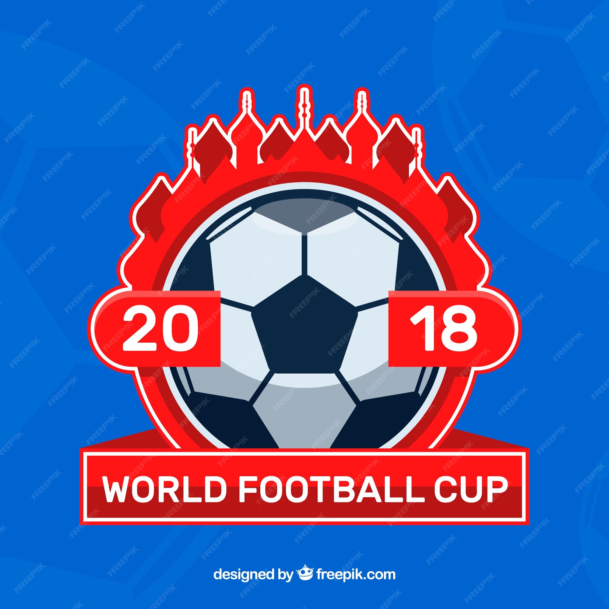 Fundo de copa do mundo de futebol com bola