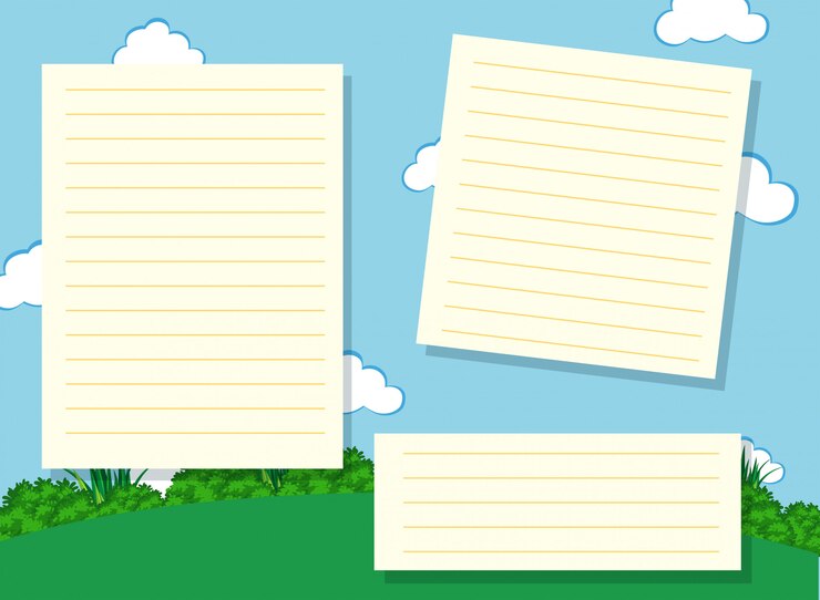 Vetor grátis fundo de copyspace em branco do bloco de notas