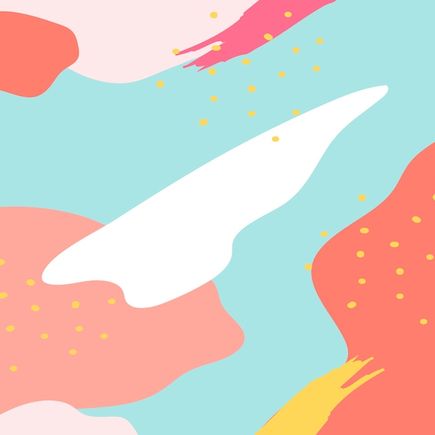 Fundo de design colorido de Memphis