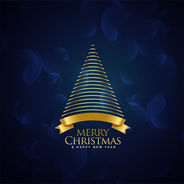 Fundo de design criativo árvore de Natal dourado