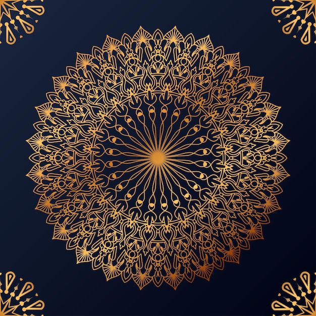 Fundo de design de mandala ornamental de luxo