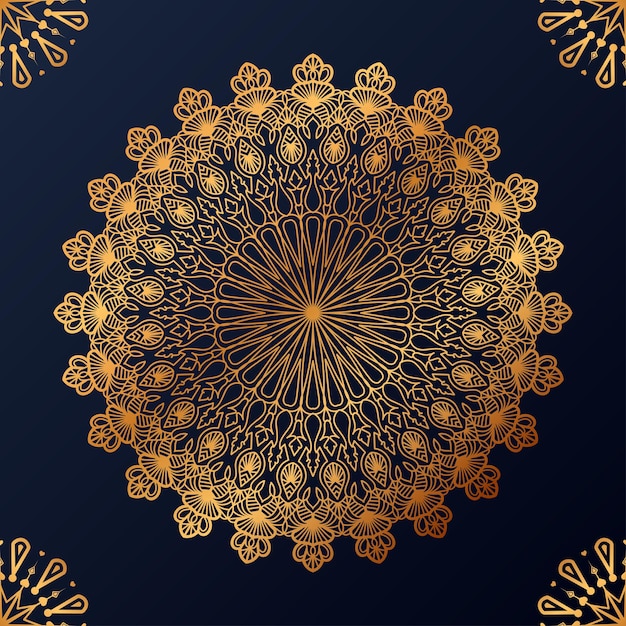 Fundo de design de mandala ornamental de luxo