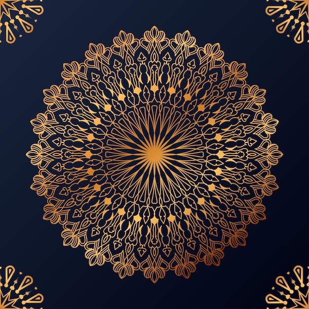 Fundo de design de mandala ornamental de luxo