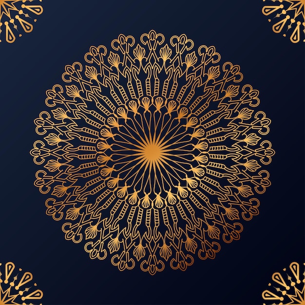 Fundo de design de mandala ornamental de luxo