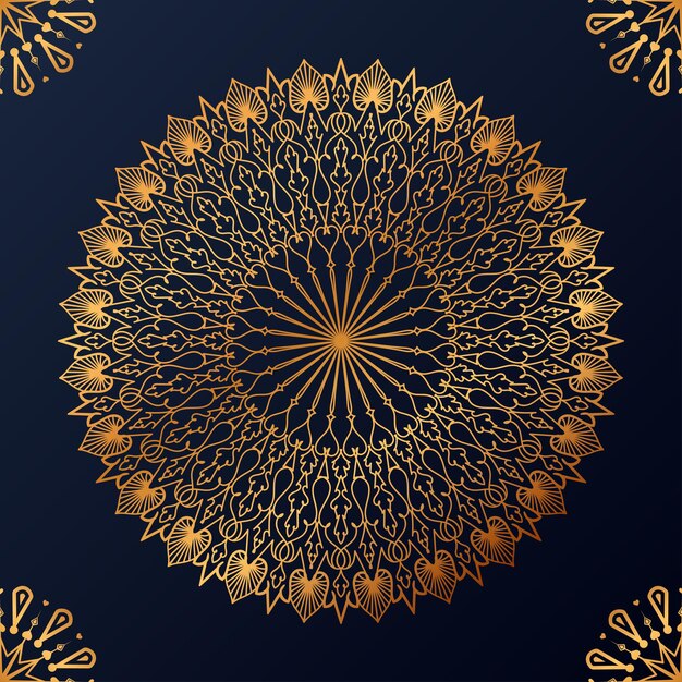 Fundo de design de mandala ornamental de luxo