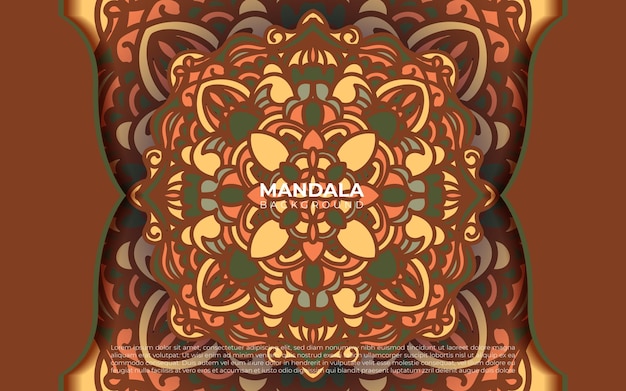 Vetor grátis fundo de design de mandala ornamental de luxo