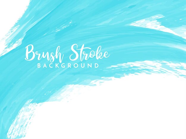 Fundo de design de pincelada de aquarela azul