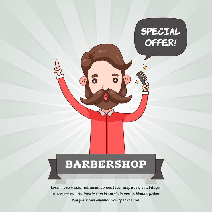 Vetor grátis fundo de design movember com barba hipster