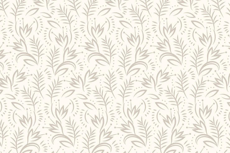 Vetor grátis fundo de design plano floral linha arte