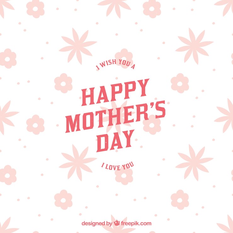 Vetor grátis fundo de dia das mães com flores