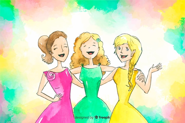 Desenho Amigas Imagens – Download Grátis no Freepik