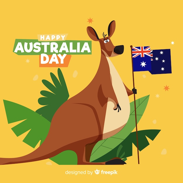 Fundo de dia plana da Austrália