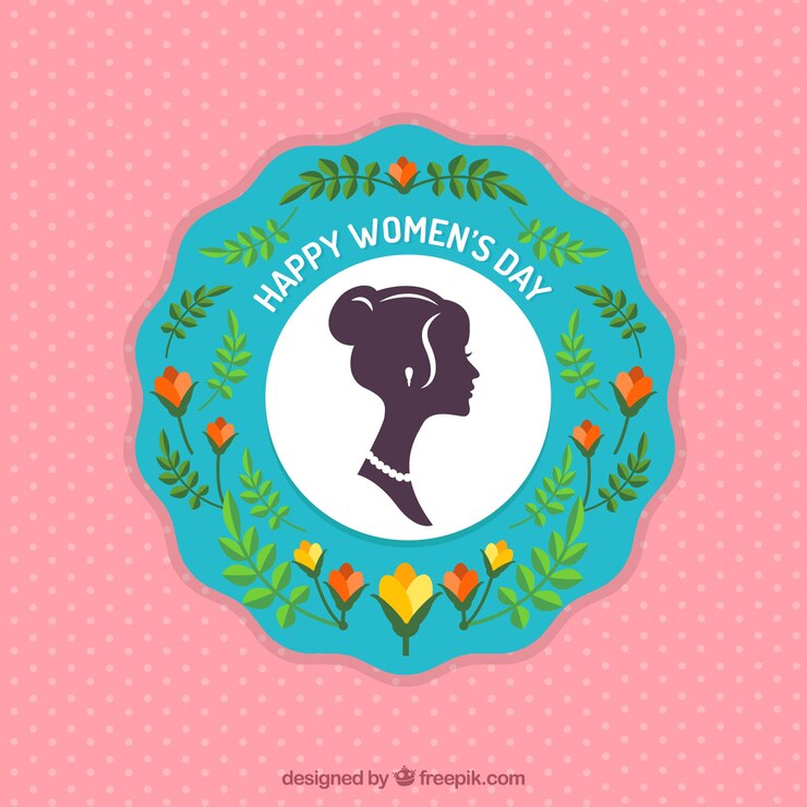 Vetor grátis fundo de dia plana feminino