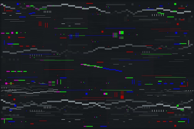 Vetor grátis fundo de efeito vhs de design plano