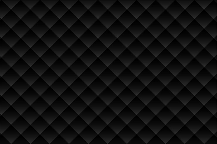 Vetor grátis fundo de estofamento preto com formas de diamante