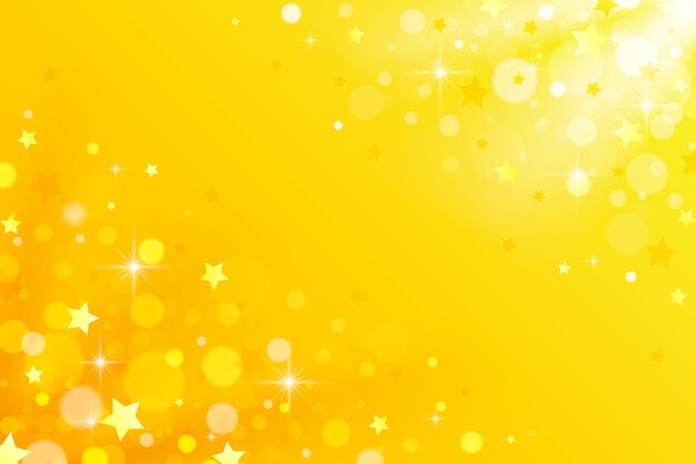 Fundo de estrela amarela em gradiente