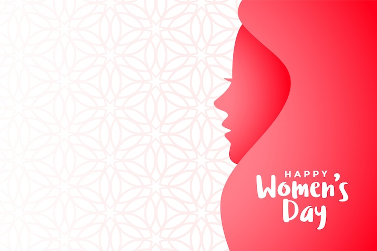 Vetor grátis fundo de evento feliz dia das mulheres com espaço de texto