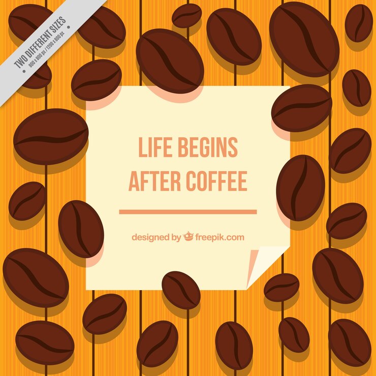 Vetor grátis fundo de feijões de café