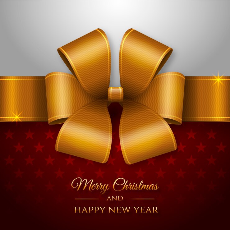 Vetor grátis fundo de fita de natal