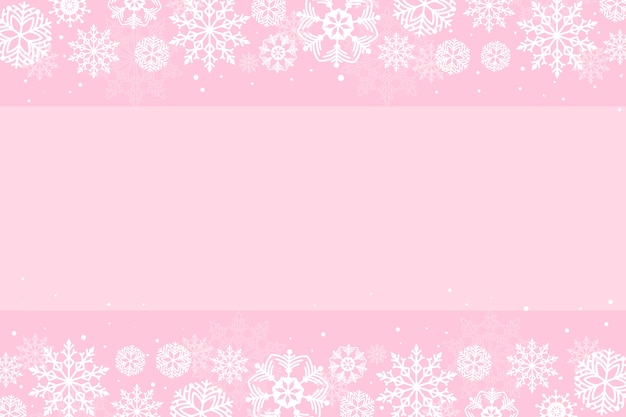 Fundo de floco de neve rosa liso