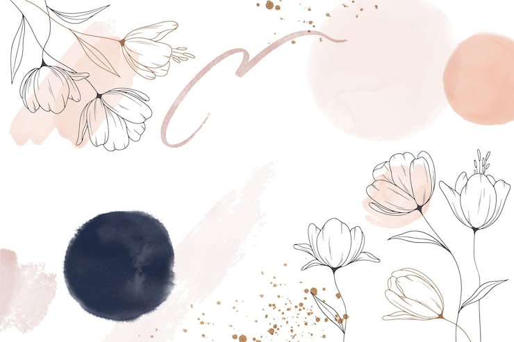 Vetor grátis fundo de flores desenhado à mão em aquarela