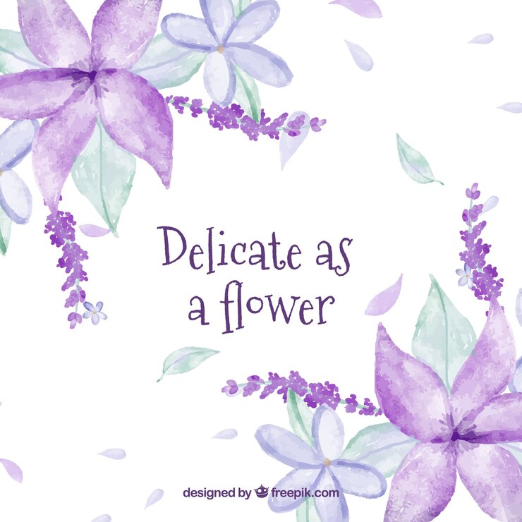 Vetor grátis fundo de flores em estilo aquarela