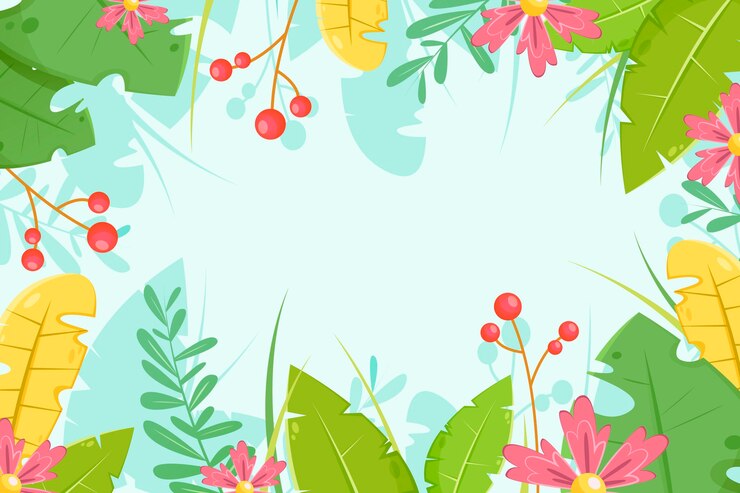 Vetor grátis fundo de flores tropicais para zoom