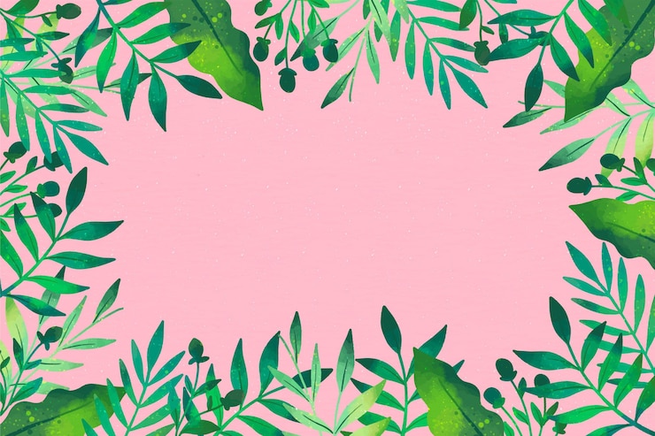 Vetor grátis fundo de folhas tropicais em aquarela pintada à mão