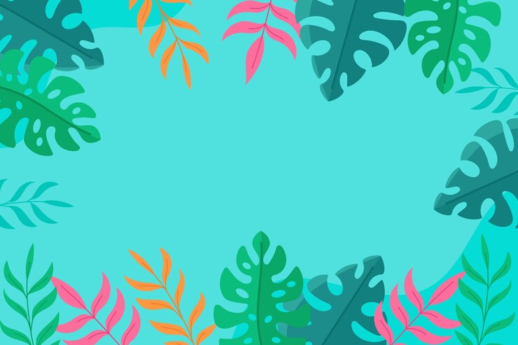 Vetor grátis fundo de folhas tropicais mão desenhada