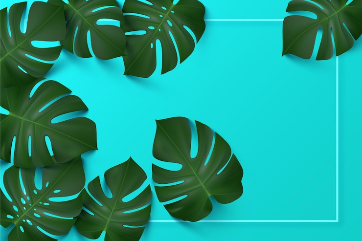 Vetor grátis fundo de folhas tropicais