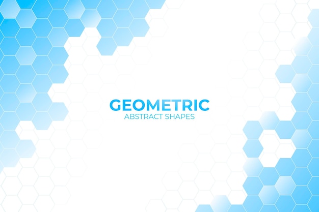 Fundo de formas geométricas azuis