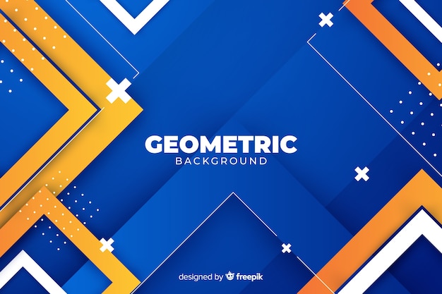 Vetor grátis fundo de formas geométricas gradiente