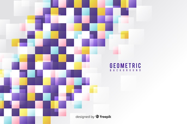 Fundo de formas geométricas gradiente