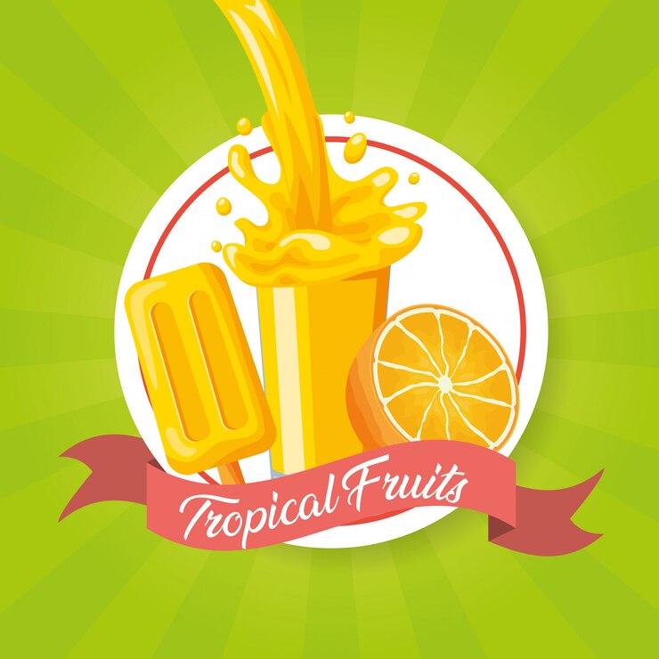 Vetor grátis fundo de frutas tropicais