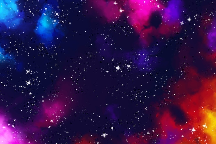 Vetor grátis fundo de galáxia em aquarela