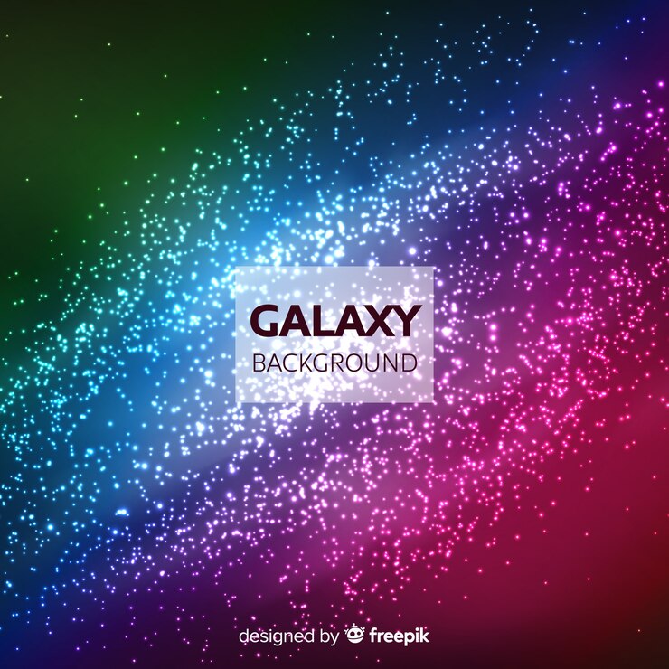Vetor grátis fundo de galáxia moderna com estilo colorido